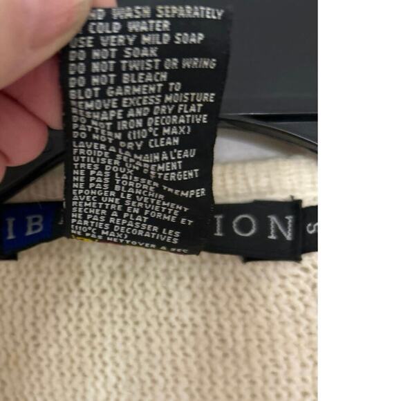 VINTAGE 90’S IB Diffusion Silk, Angora, Wool Embellished Beaded Sweater S Retro - Picture 11 of 11